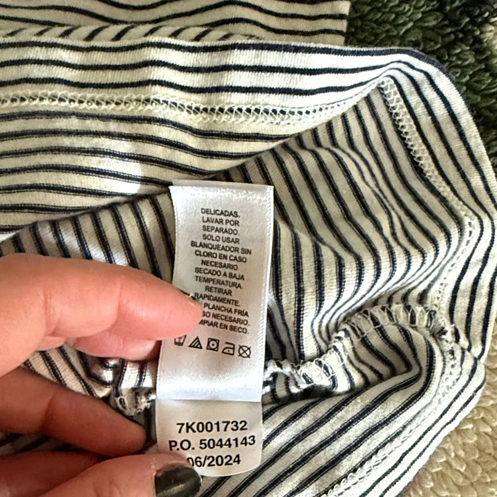 Vineyard Vines Striped Kids Shirt with Ruffle Sleeves - Picture 6 of 7